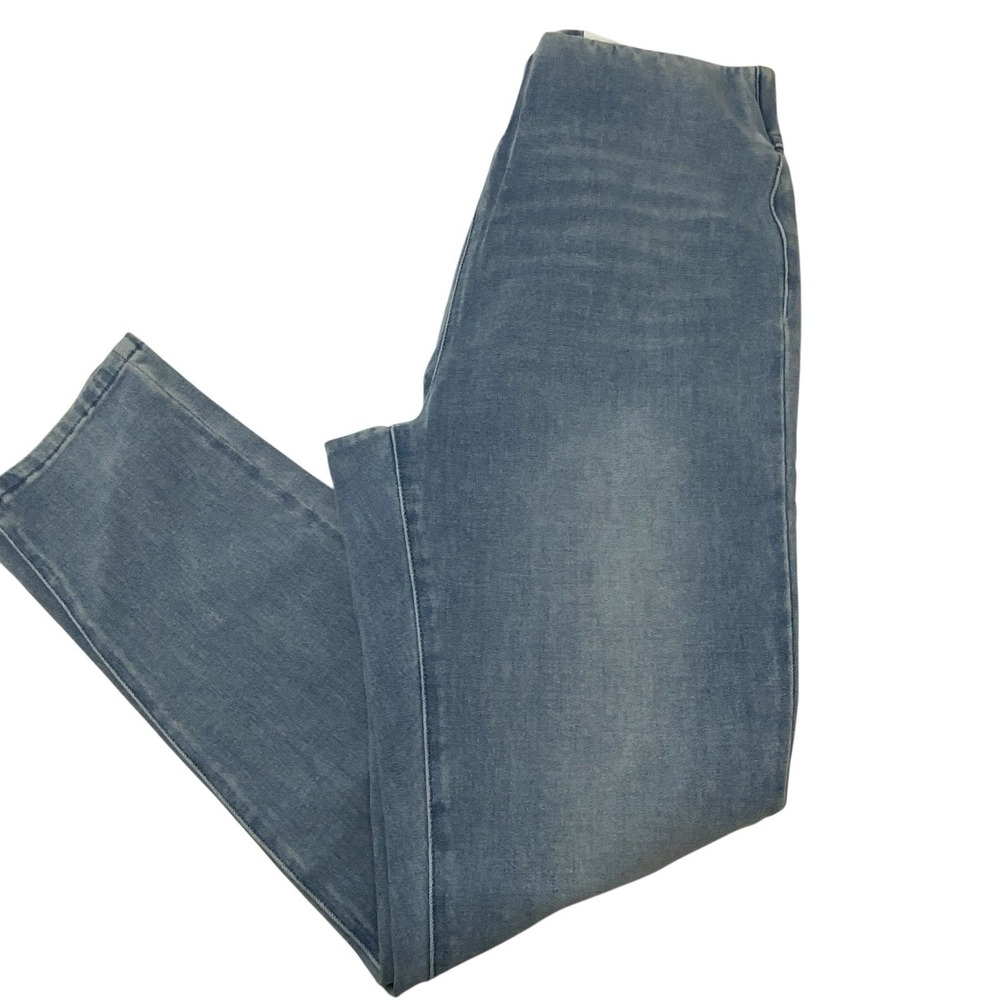 Soft Surroundings Light Wash Ankle Legging Jeans Blue Pull On Size M 10-12 - Picture 4 of 12